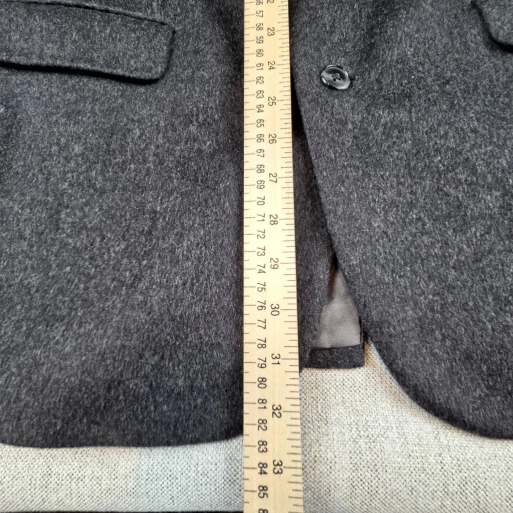 J.G. Hook‎ Cashmere Blend Blazer Men's 42R Charcoal Gray Jacket Old Money Preppy